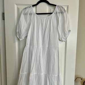 Velvet by Graham & Spencer white cotton summer dress